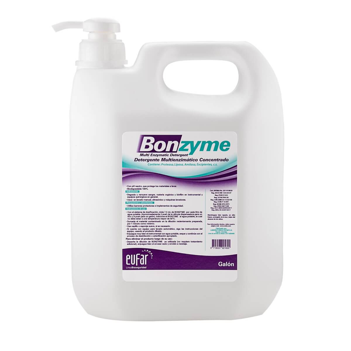 Jabon Enzimatico Bonzyme Galon Eufar