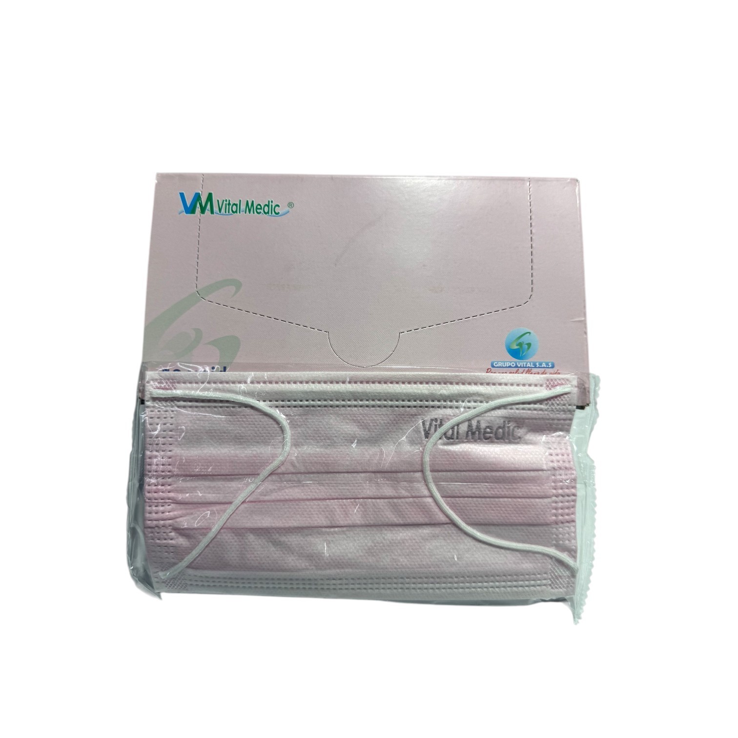 Tapabocas Rosados Caja - Imagen 2