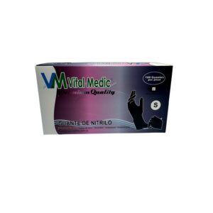 Guantes Nitrilo Negro Vital Medic