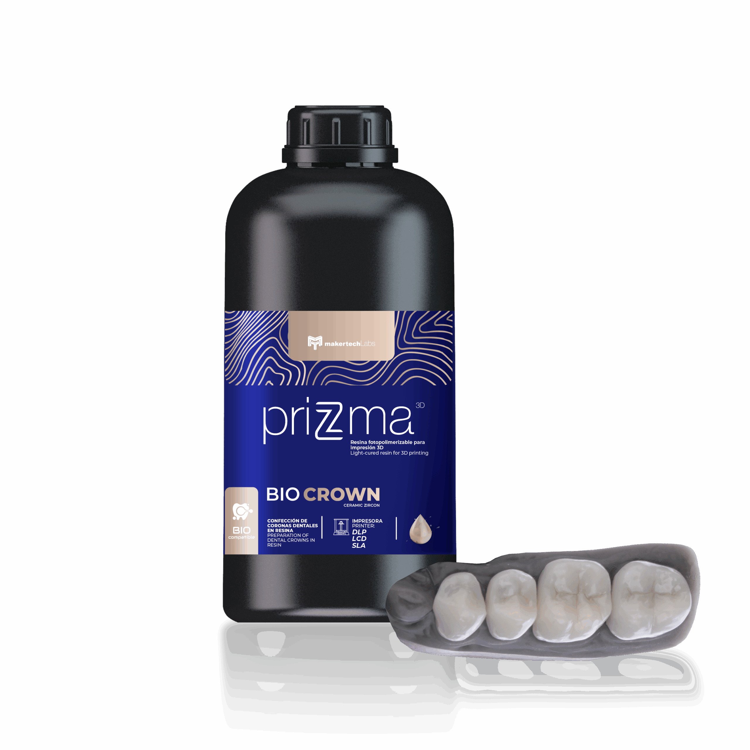 Resina Prizma 3D Bio Crown A2